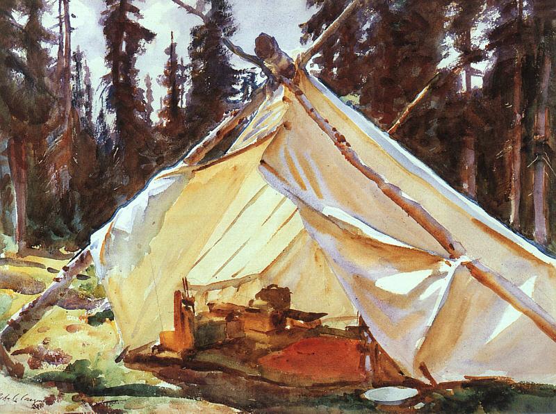 John Singer Sargent A Tent in the Rockies Spain oil painting art